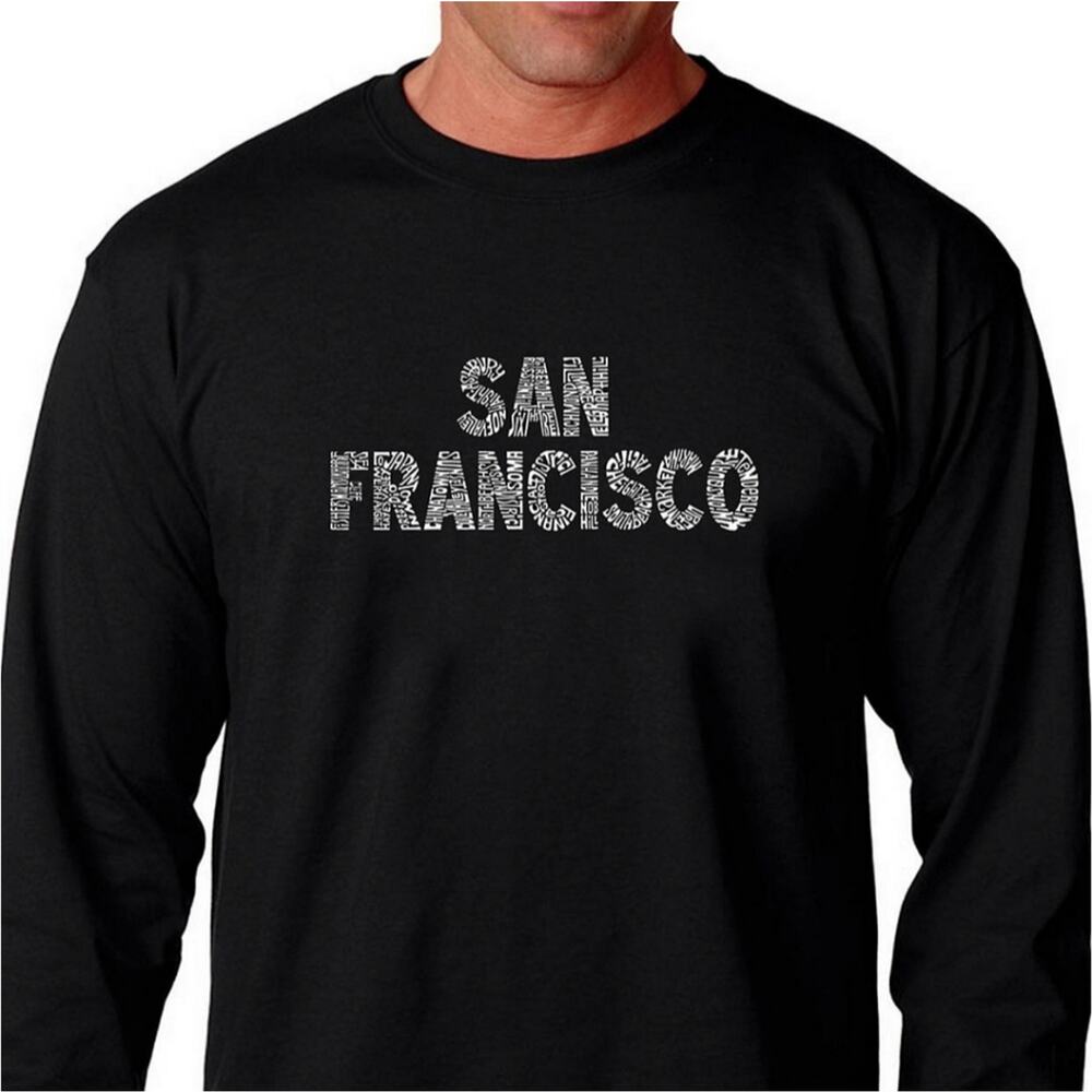 L.A. Pop Art NWT San‎ Francisco print long sleeve graphic t-shirt men's size L